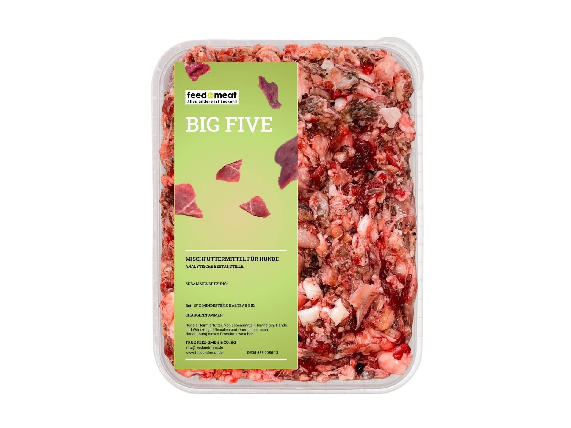 Barf Big Five feed&meat Bafmischung Big Five für Hunde