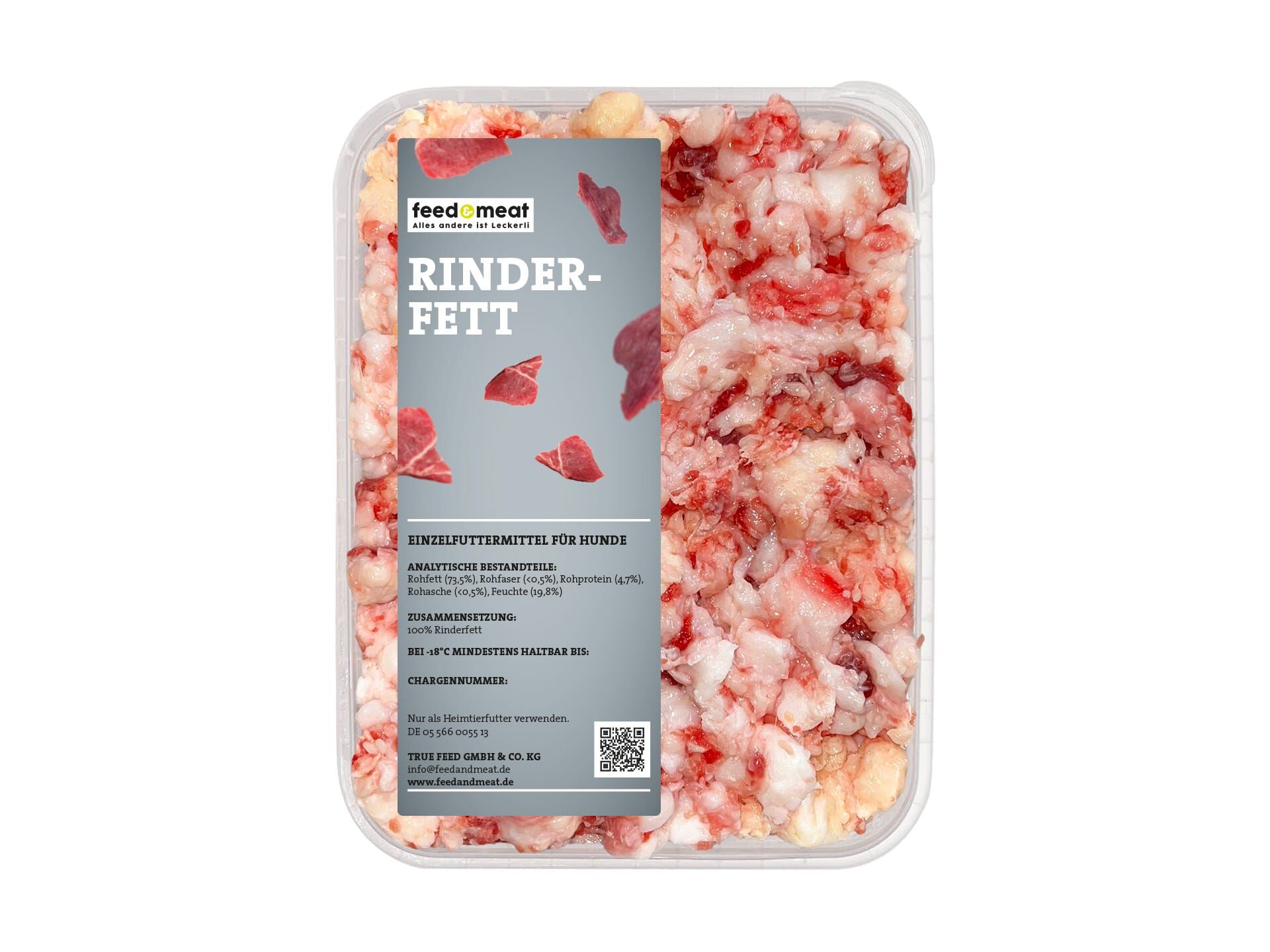 Barffett in der Schale feedandmeat Barf Rinderfett für Hunde