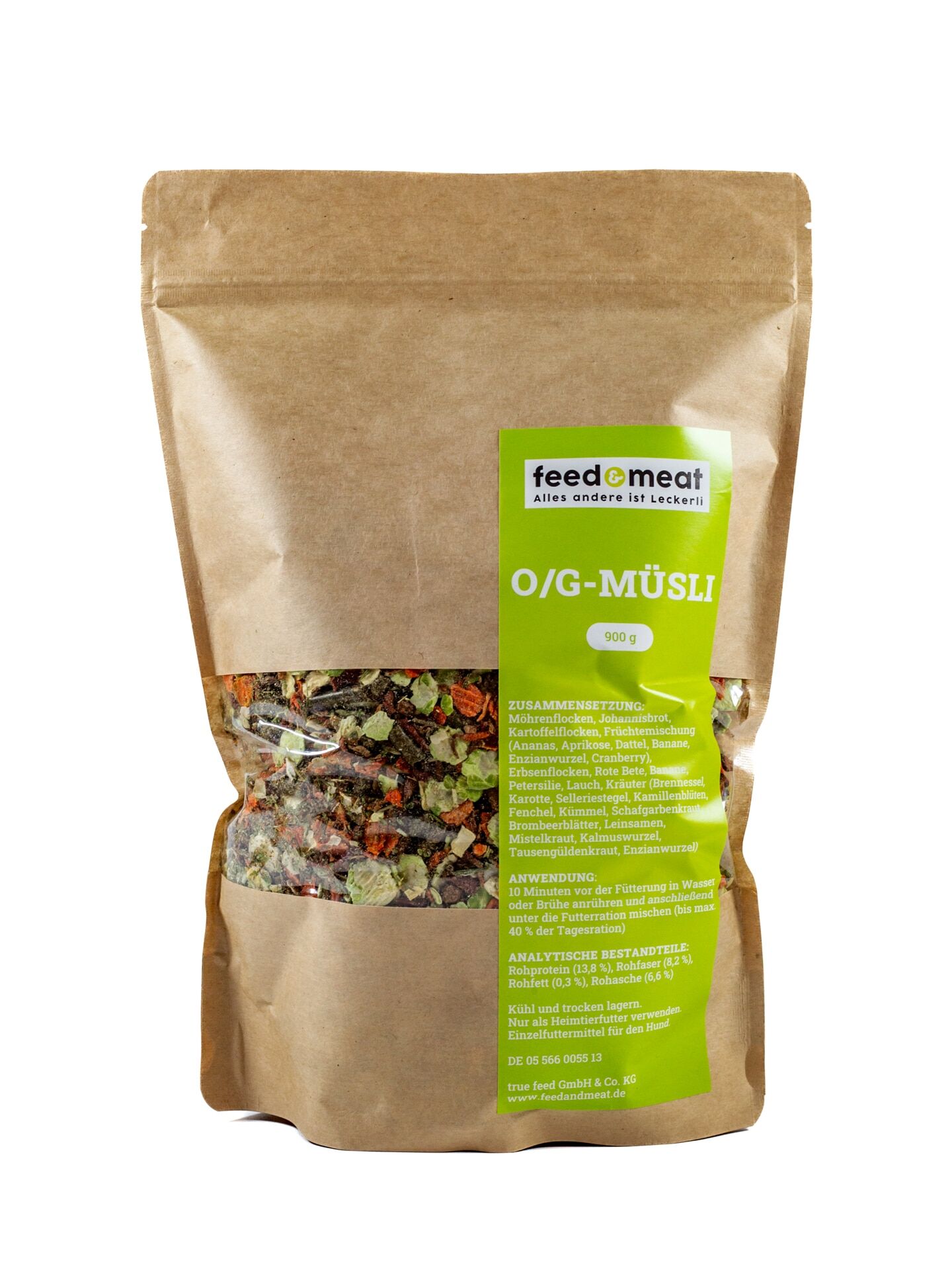 Barf-O/G-Müsli 900g Barfzusatz O/G-Müsli für Hunde