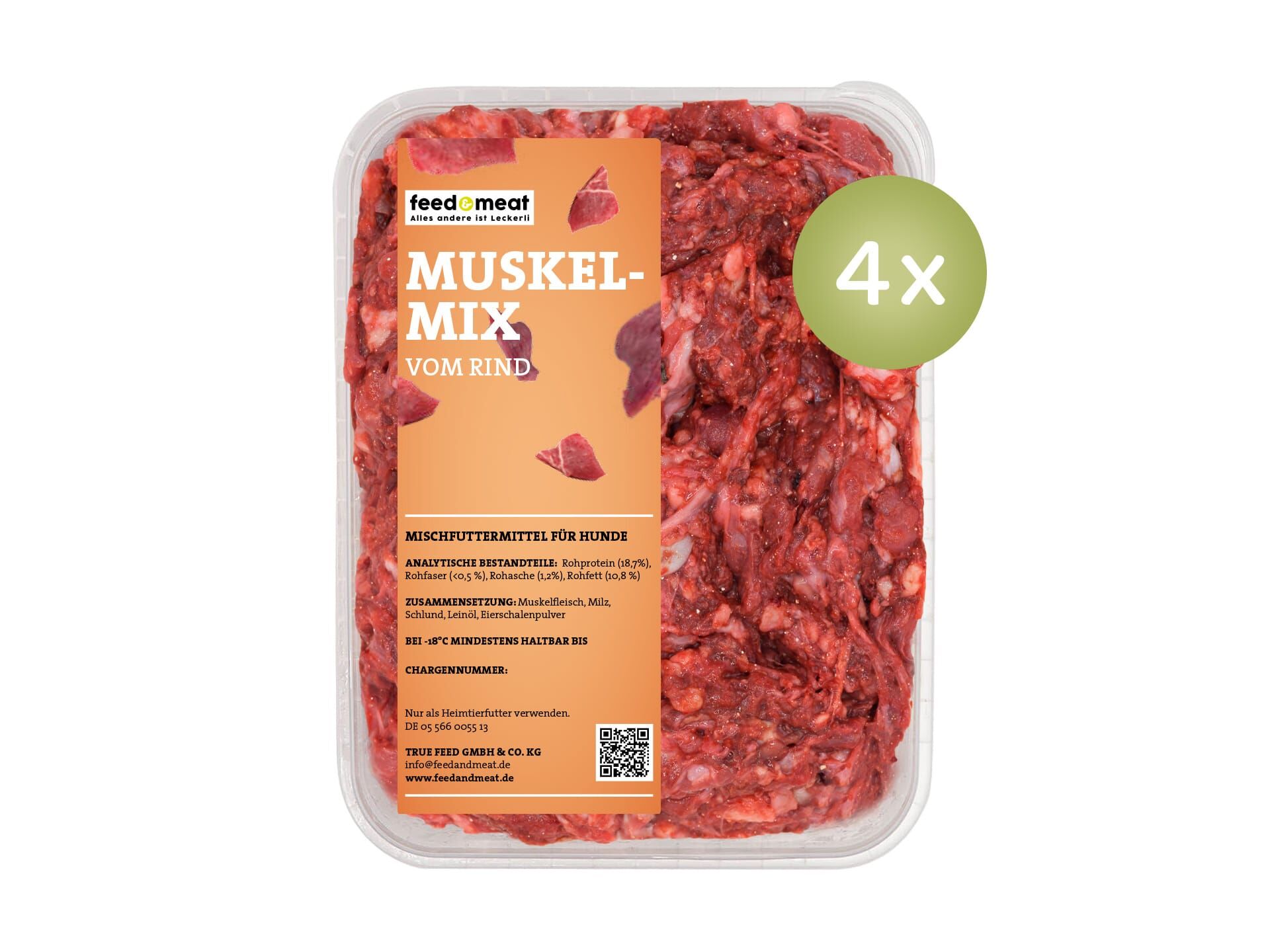 Barf Muskelmix für Hunde 4x Barf Muskelmix für Hunde