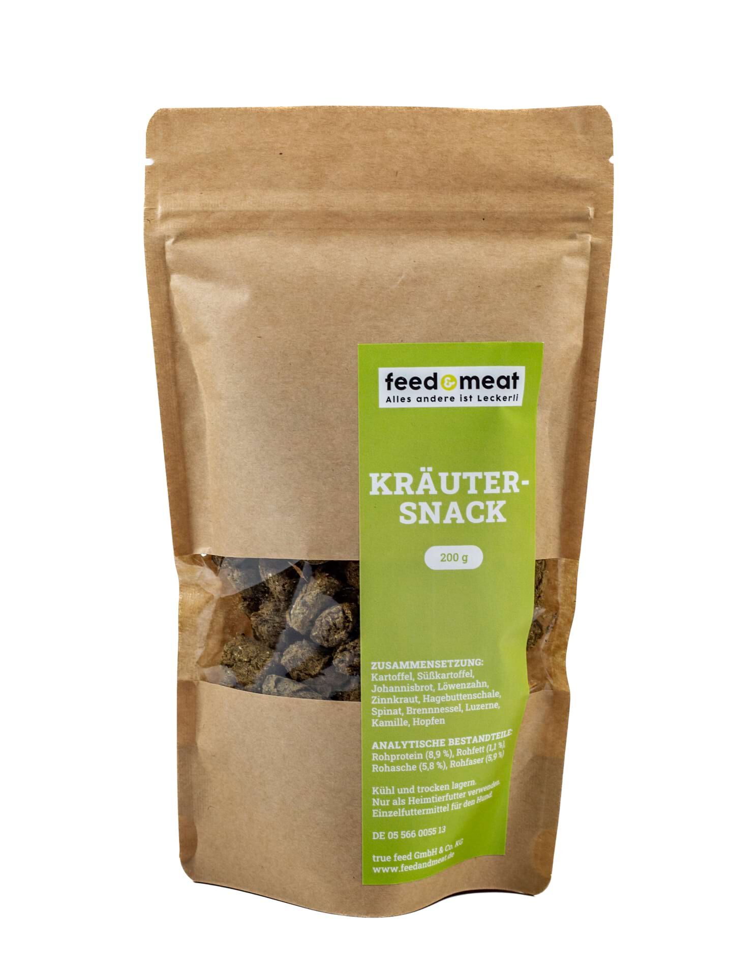 feed&meat Kräutersnack für Hunde 200g