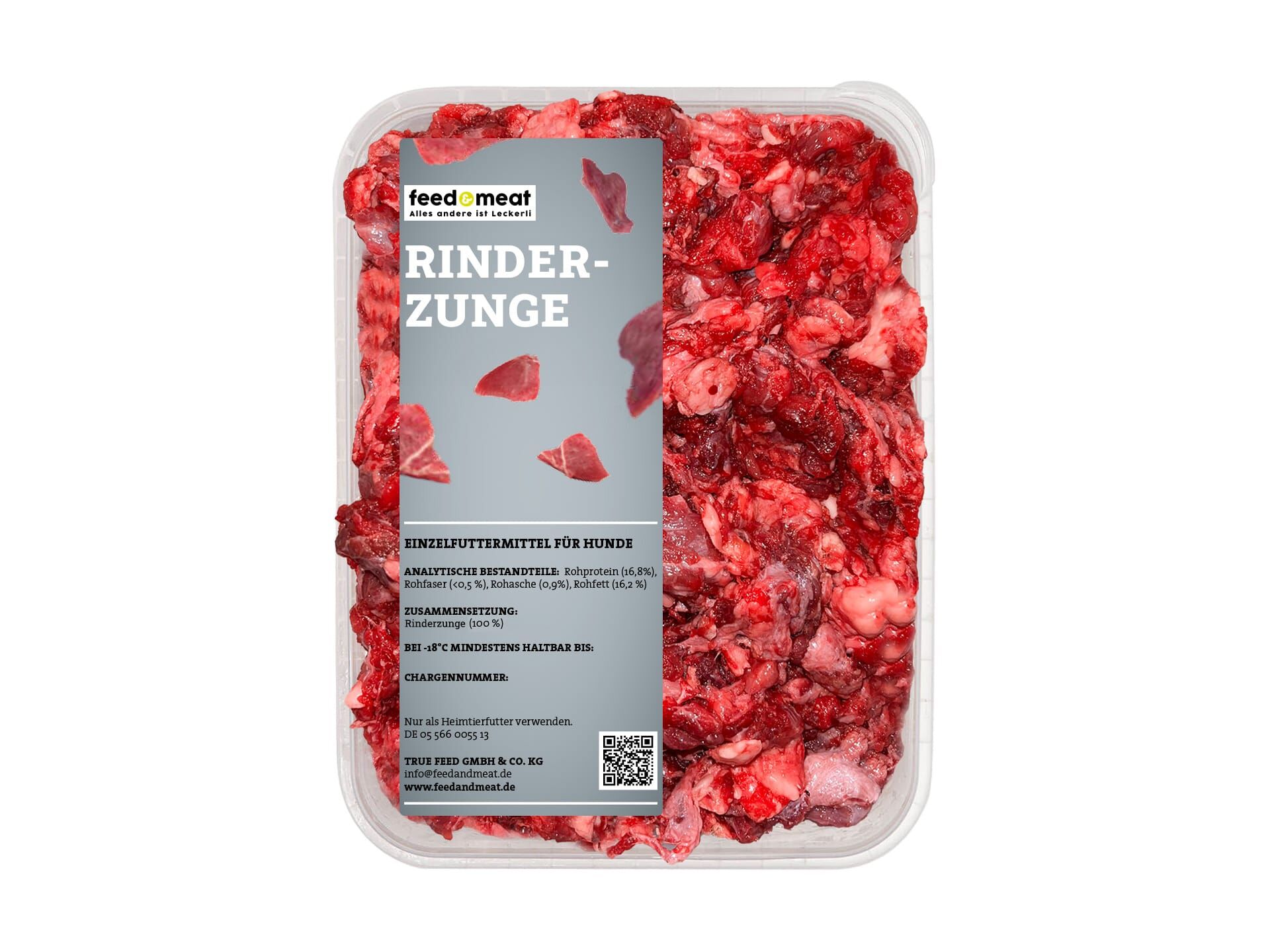Barf Rinderzunge feedandmeat Barf Rinderzunge für Hunde gewolft