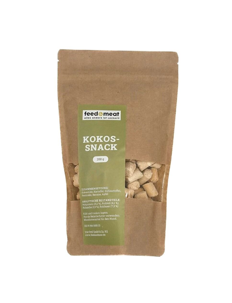 Knuspriger Kokossnack mit exotischem Geschmack