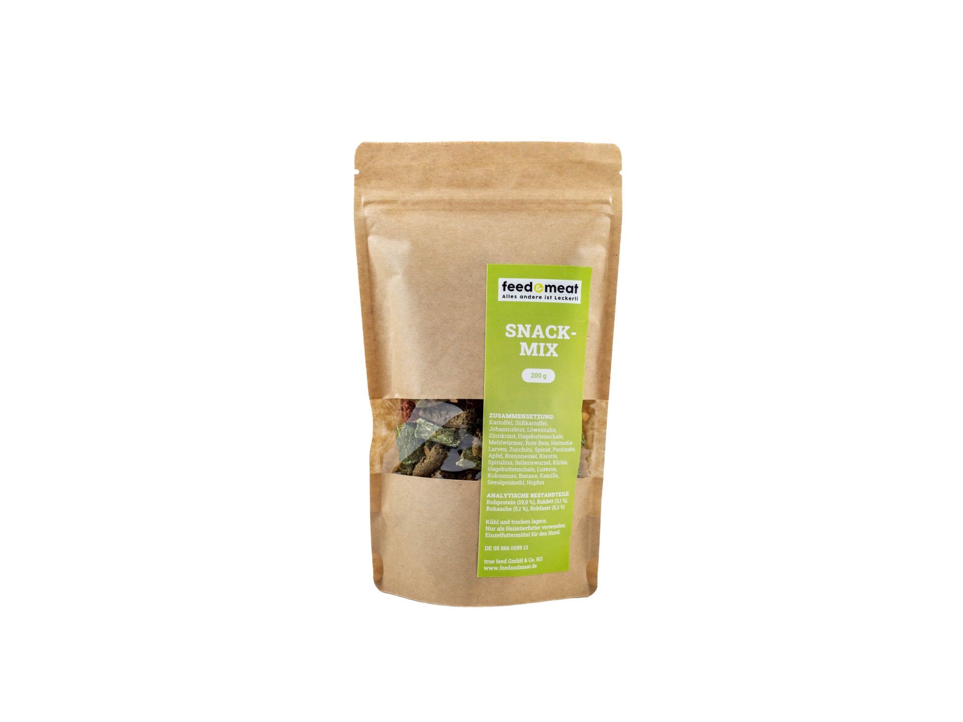 feed&meat Bunter Snackmix für Hunde 200g pro Tüte