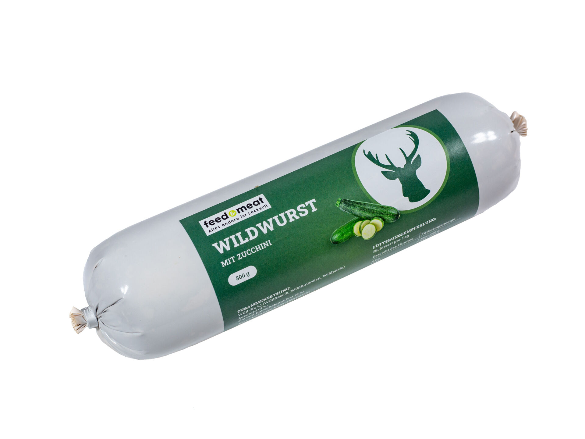 Barfwurst wild ohne Getreide für Hunde 