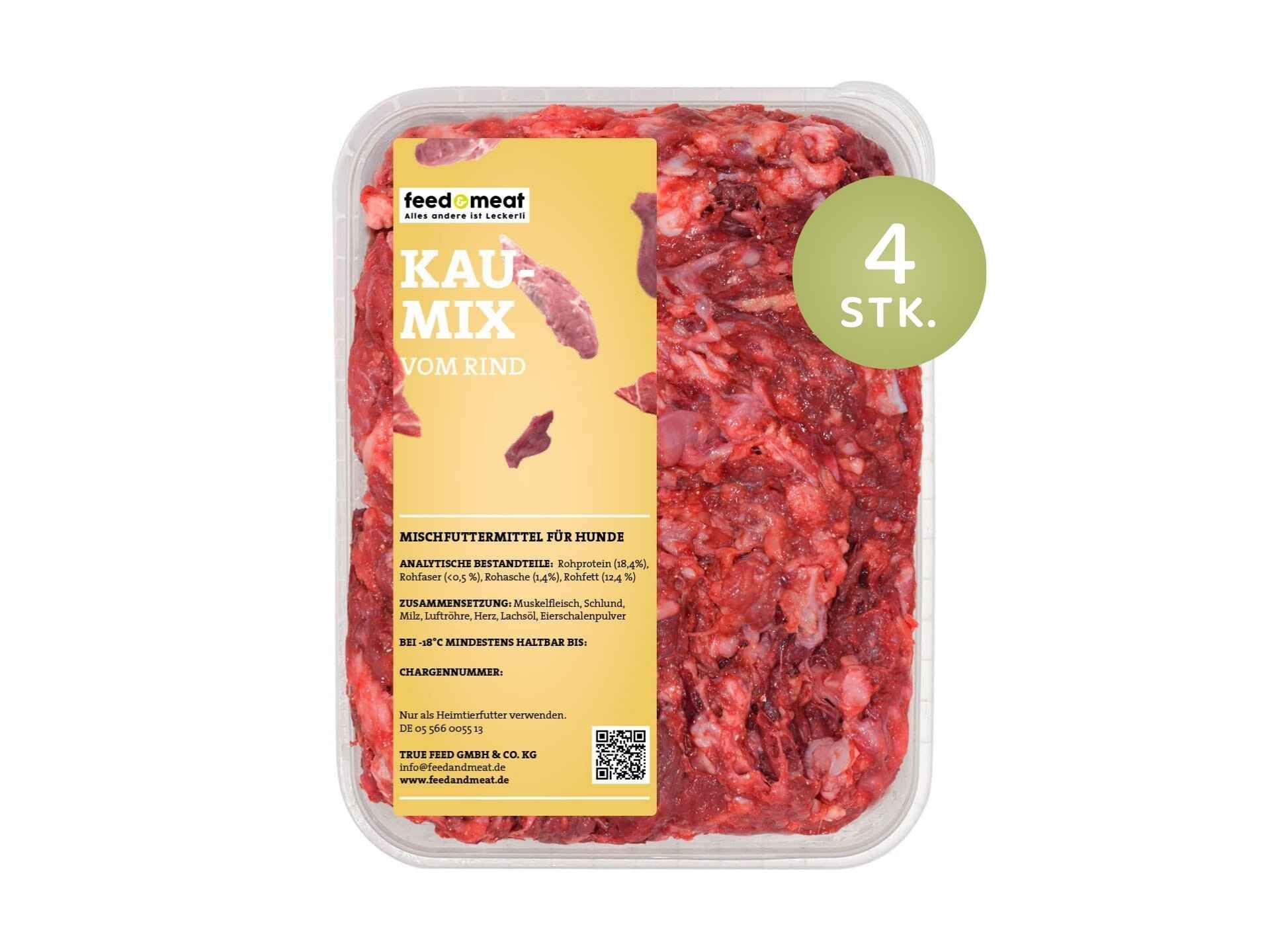 Barf Kaumix 4 Stück Hundefutter