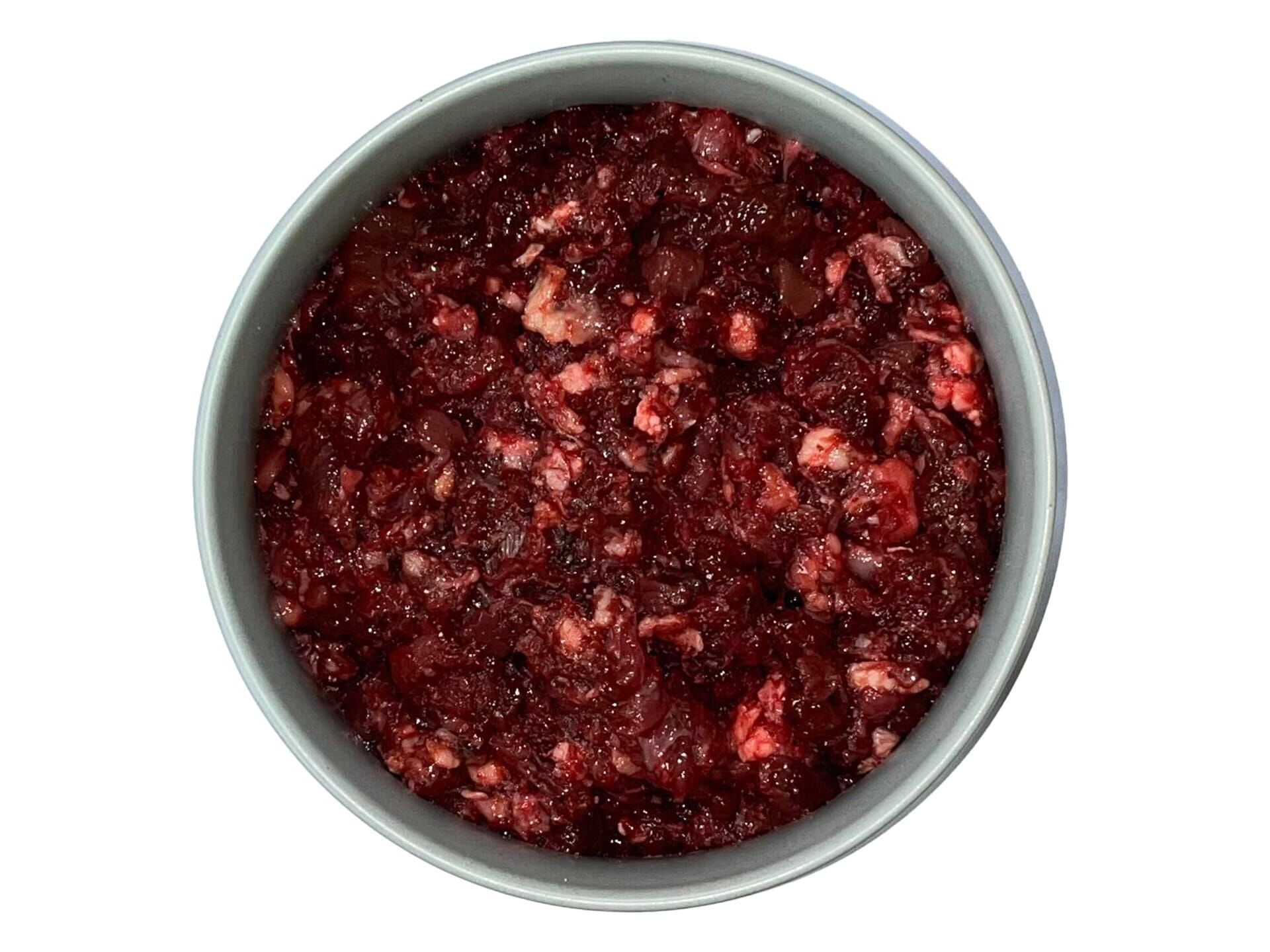 Barf Basisismix vom Rind Barf feed&meat Basismix im Napf für Hunde