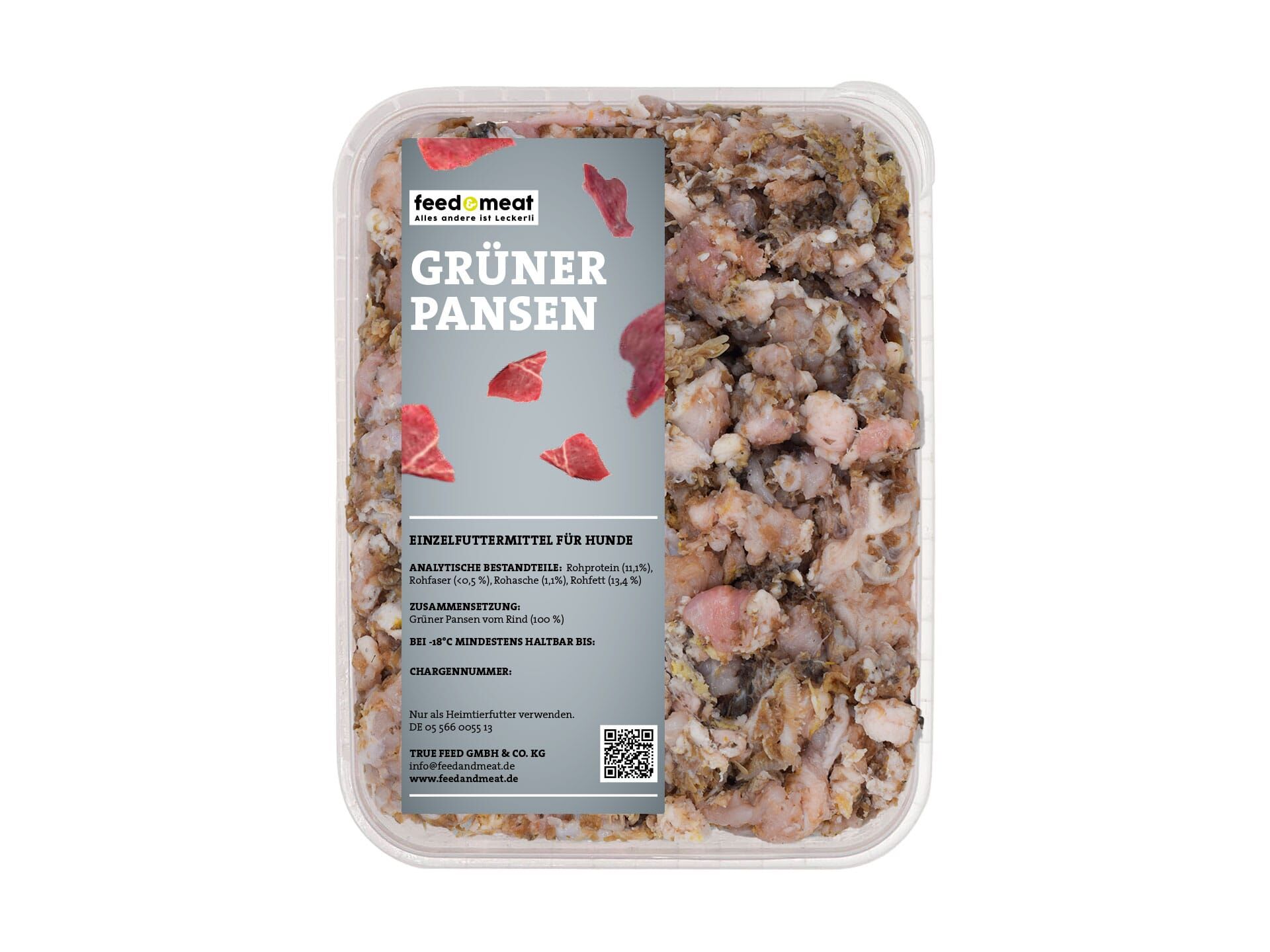 feedandmeat-barf-gruener-pansen Barf Grüner Pansen gewolft für Hunde