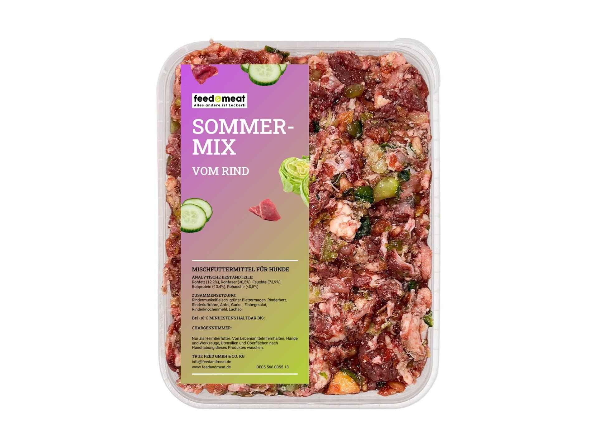 Ftterungsfertige BARF-Mixe mit l, Gemse, Obst und Krutern | feedandmeat