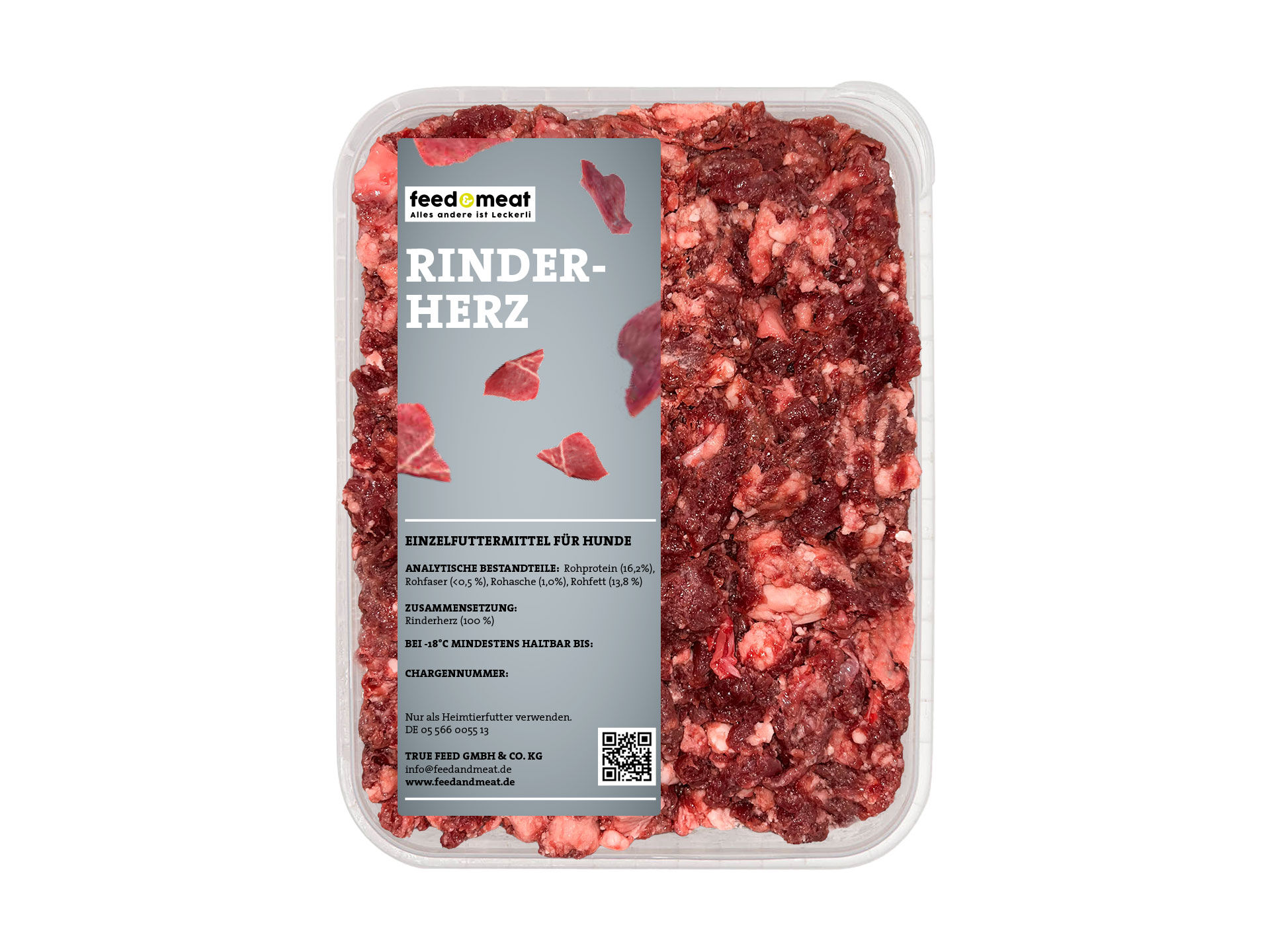 feedandmeat-barf-rinderherz Barf Rinderherz feedandmeat Hundefutter