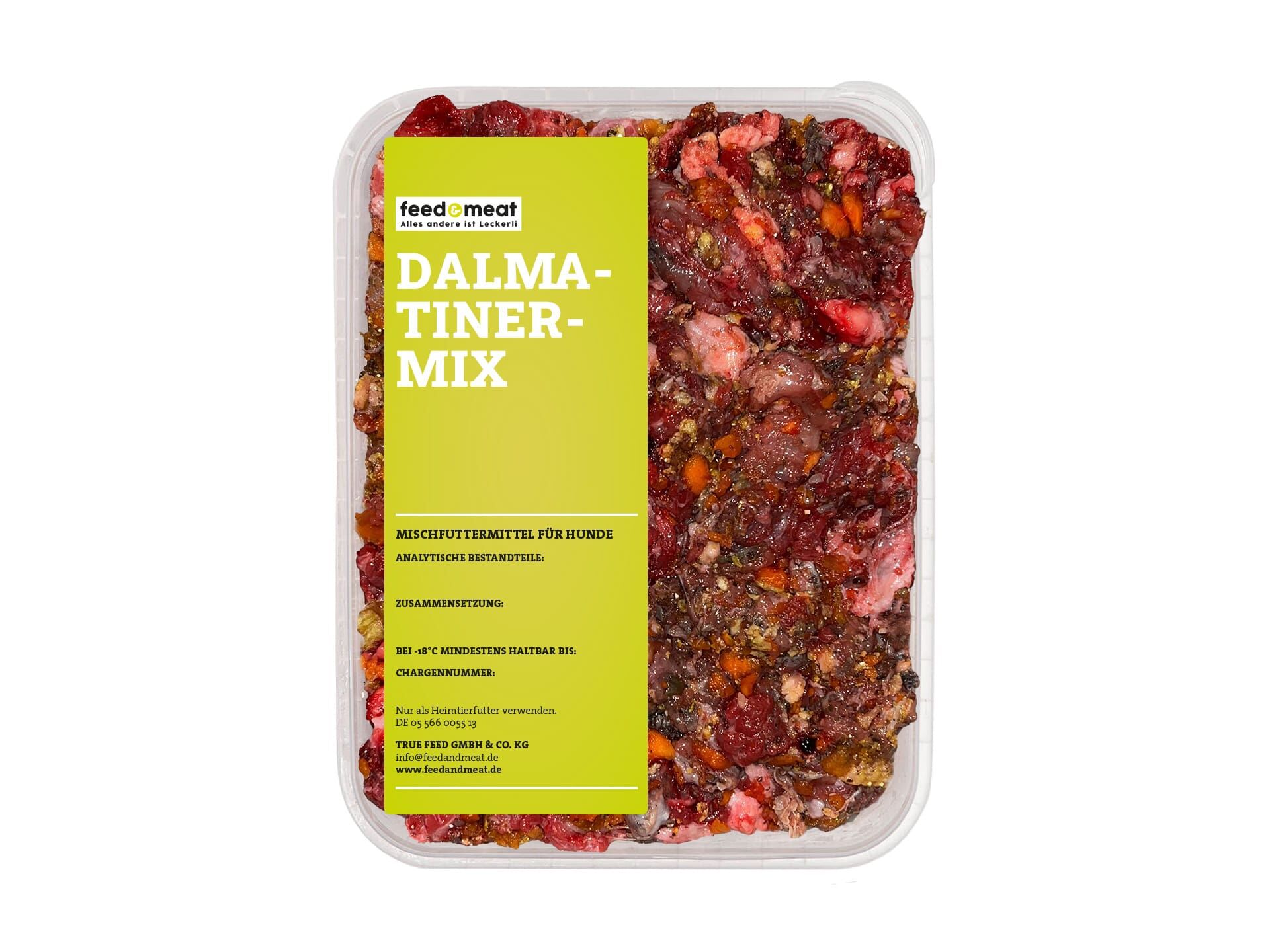 Barf Dalmatinermix feed&meat Dalmatinermix Barmix für Hunde mit Öl und Gemüse