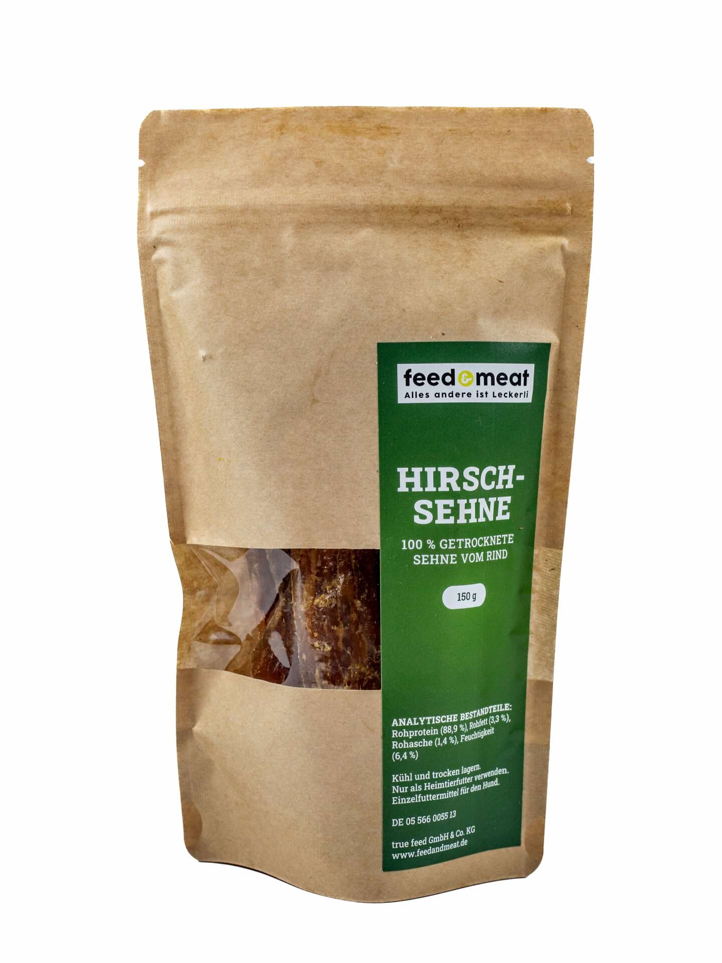 feed&meat 150g Hirschsehne im Kraftbeutel