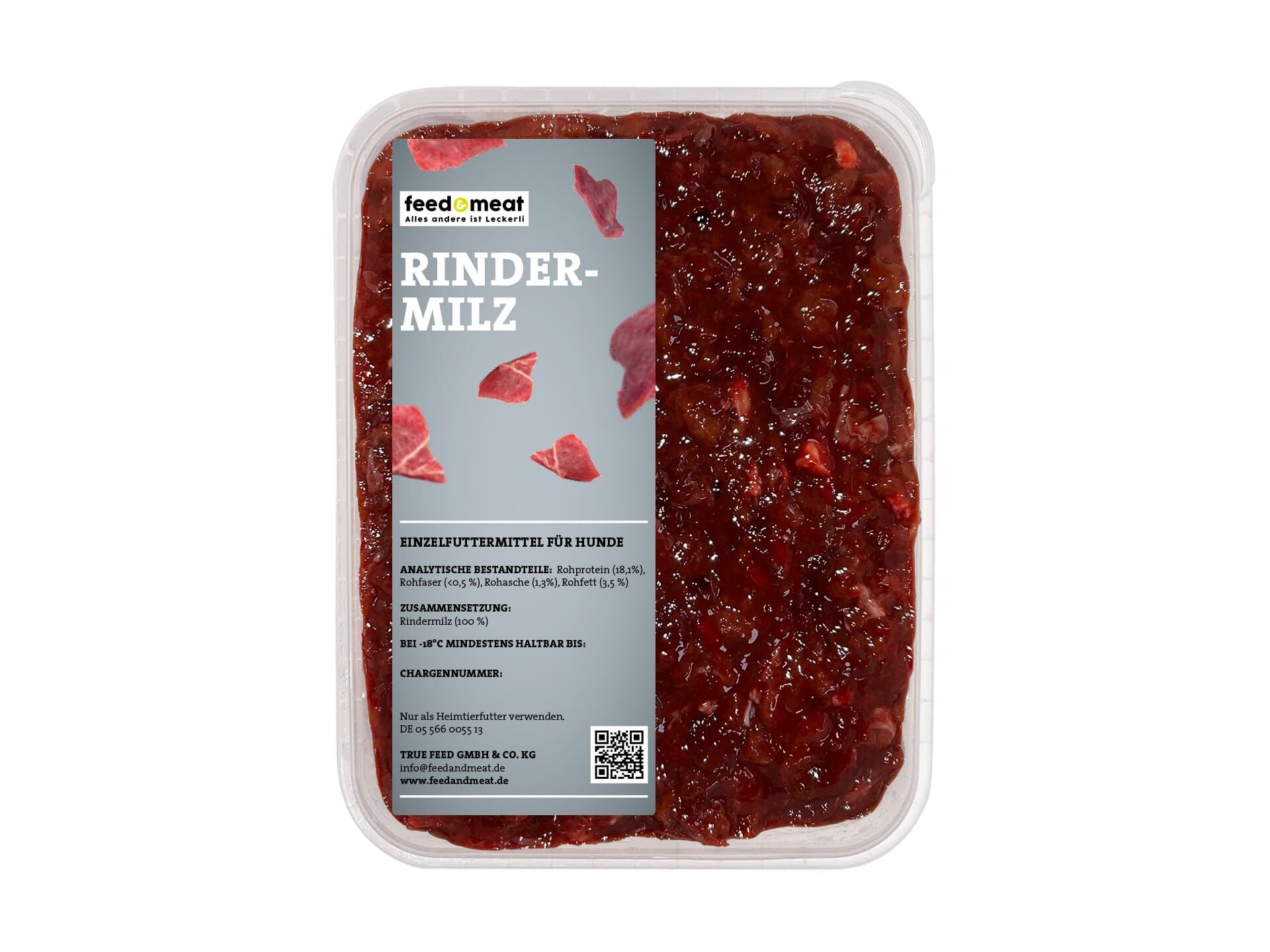 Barf Rindermilz in der Schale feedandmeat Barf Rindermilz für Hunde