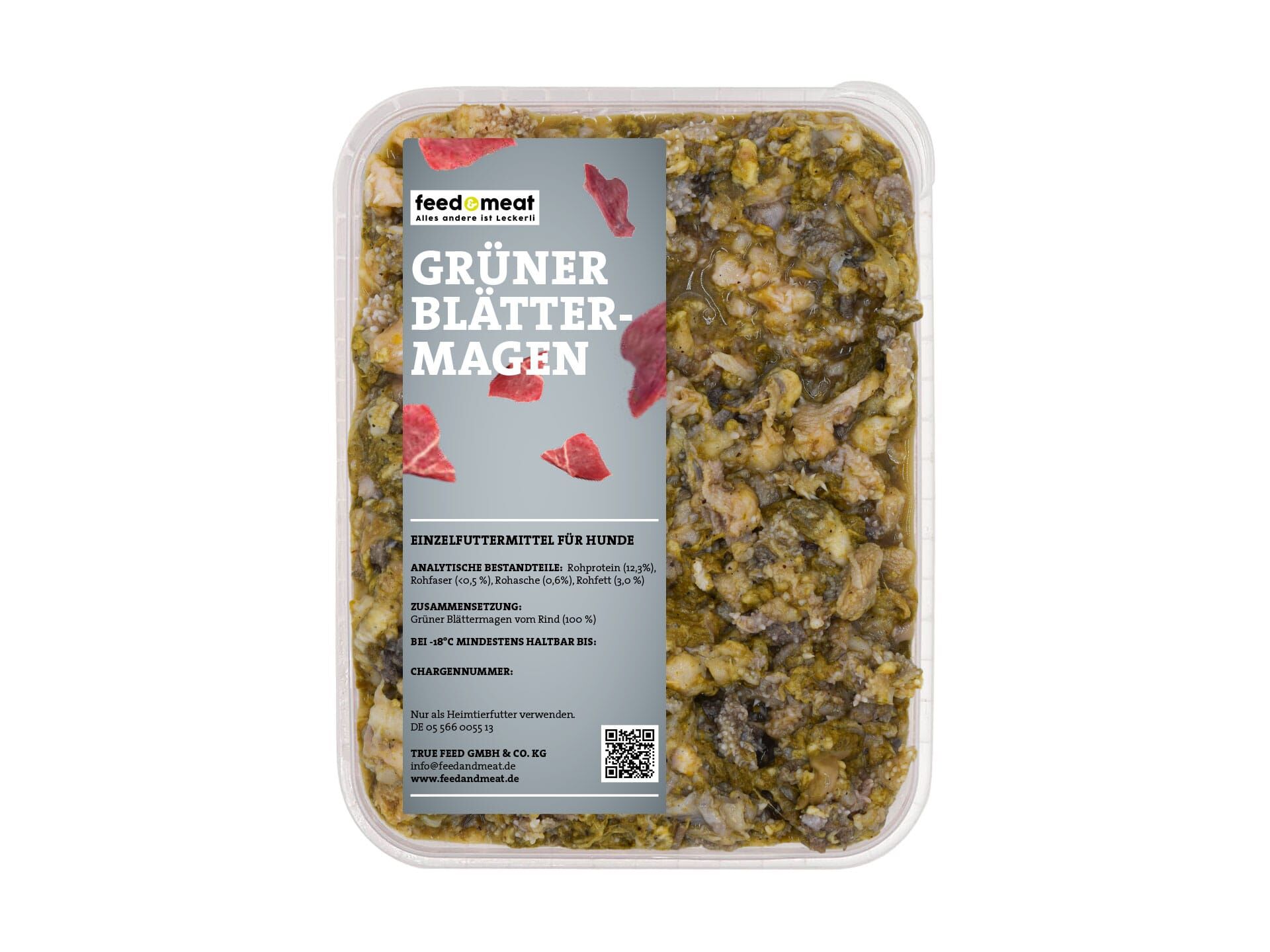 feedandmeat-barf-gruener-blaettermagen Barf Grüner Blättermagen gewolft für Hunde