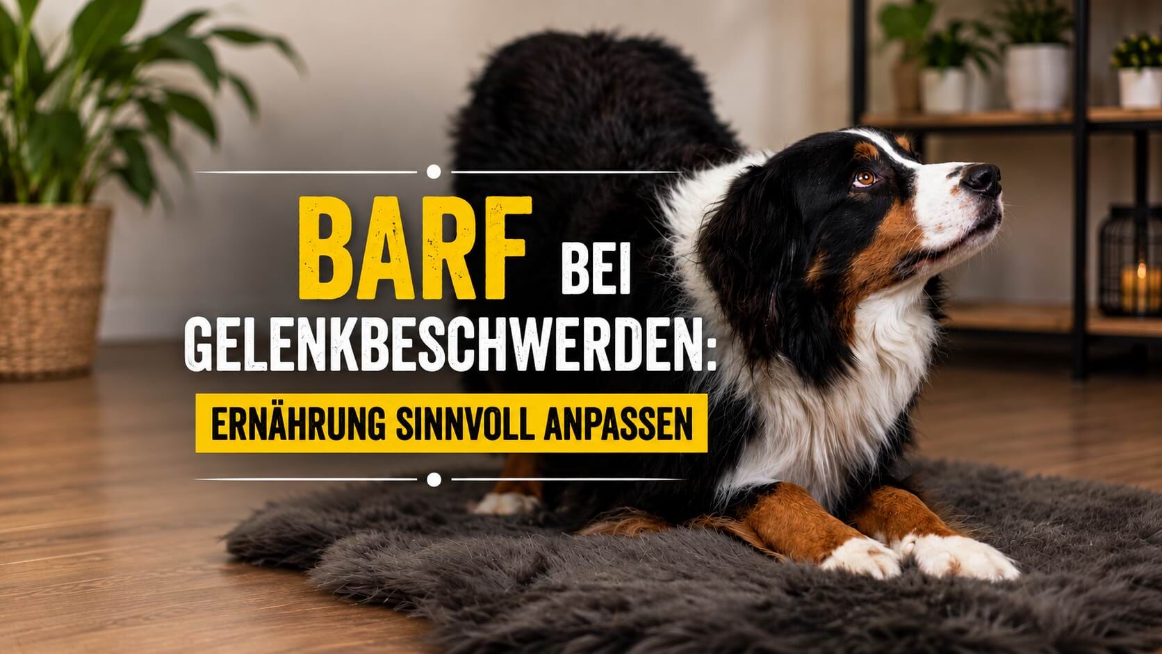 Berner Sennenhund – BARF bei Gelenkbeschwerden und angepasste Ernährung.