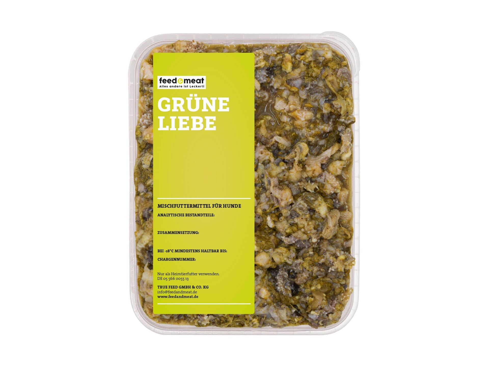 Grüne Liebe Barf feed&meat Grüne Liebe Barfmischung für Hunde