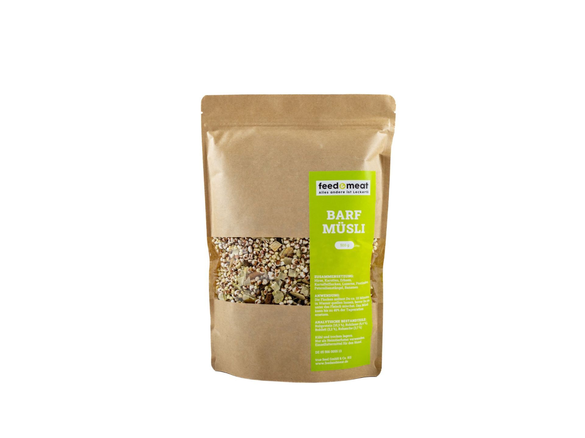 Barf Muesli 500 g Barf Muesli fuer Hunde mit Hirse 500 g