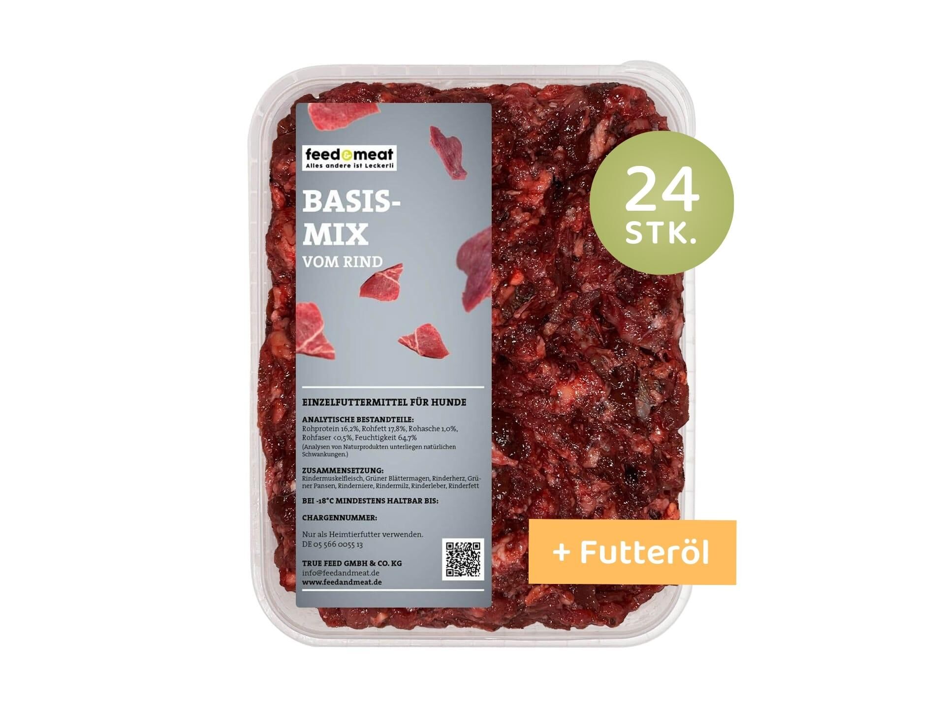 Barf Basispaket mit Öl Feed&Meat Barf Paket Basismix