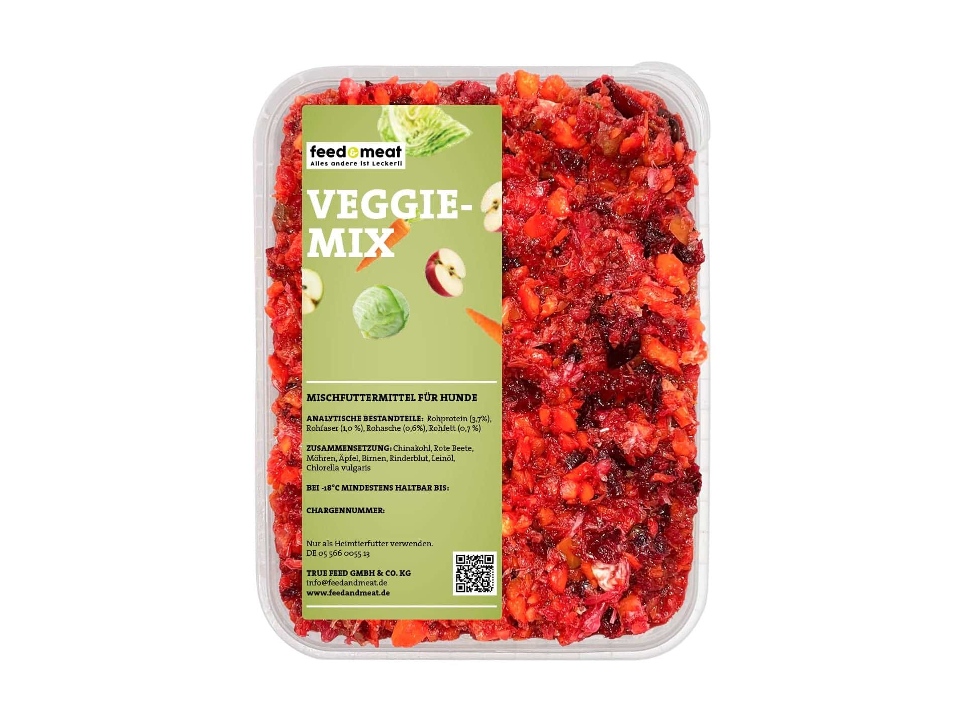 Fütterungsfertige BARF-Mixe mit Öl, Gemüse, Obst und Kräutern | feedandmeat