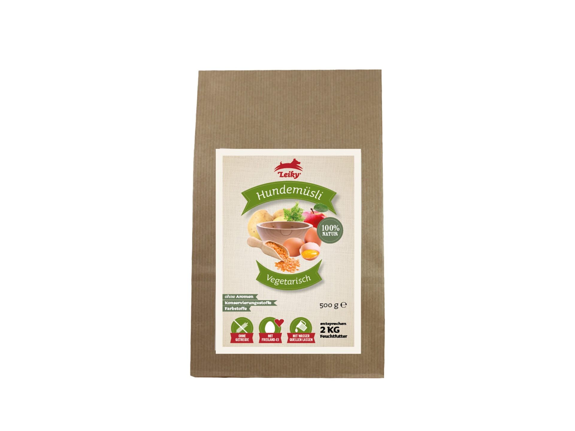 Hundemüsli Vegetarisch 500g Leiky Hundemüsli vegetarisch in der 500g Tüte