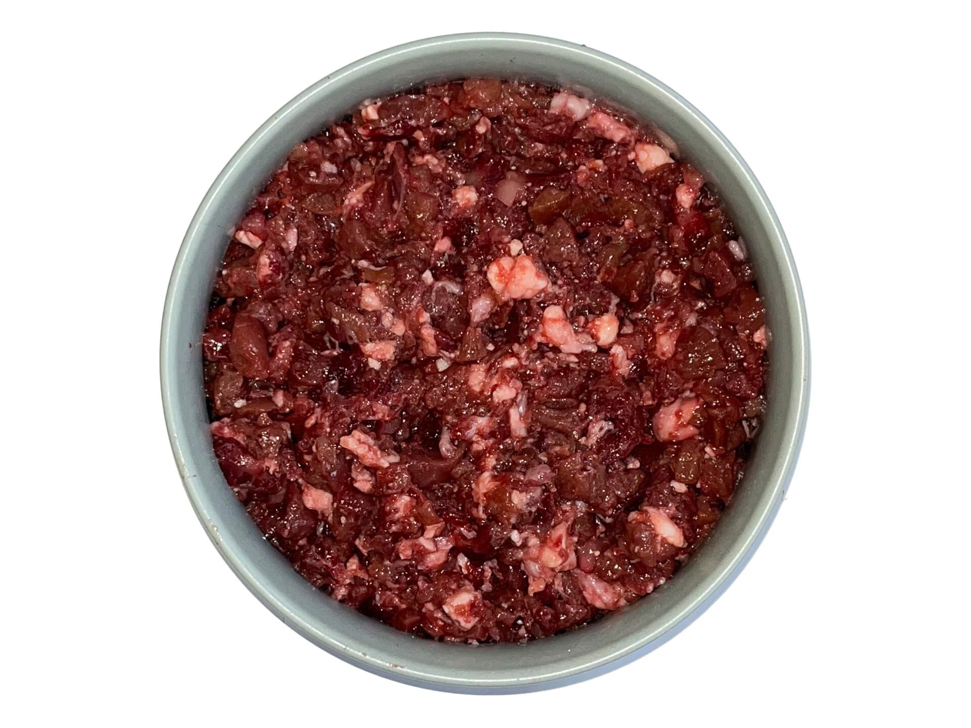 feed&meat Barf Rinderniere im Napf gewolft