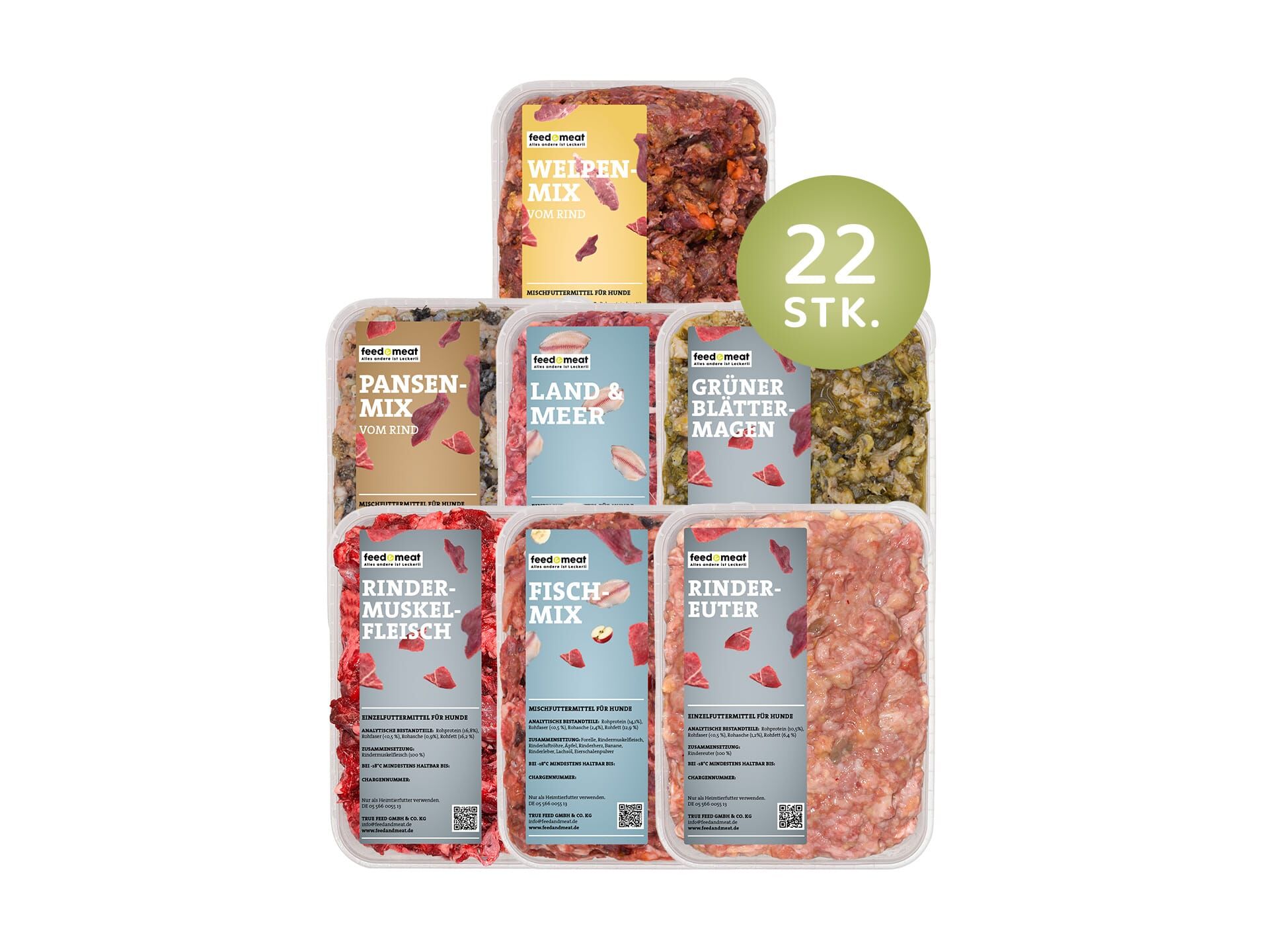 Barf welpenpaket feedandmeat 22 Mixe für Welpen