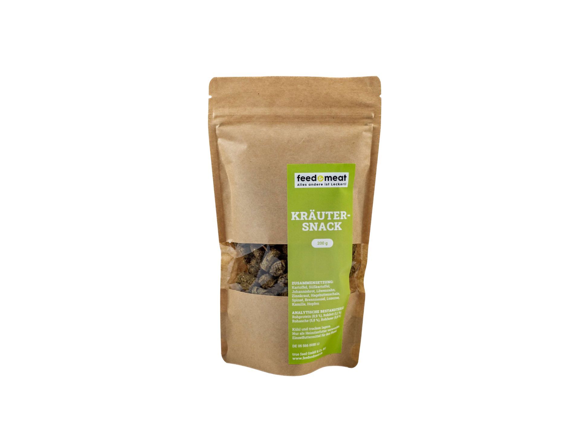 feed&meat Kraeutersnack für Hunde 200g