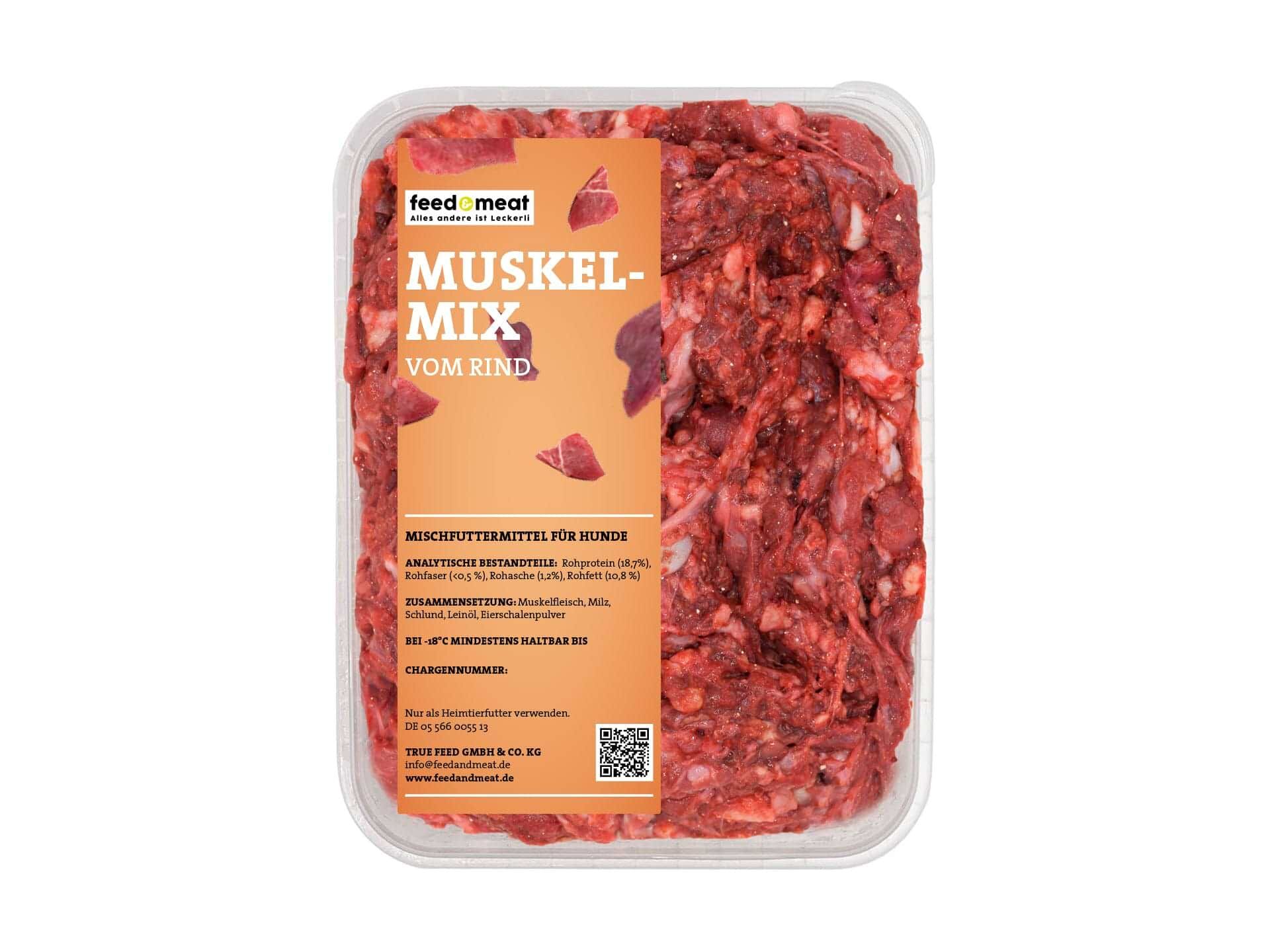 feedandmeat-barf-muskelmix-vom-rind Barf Muskelmix für Hunde in der Schale