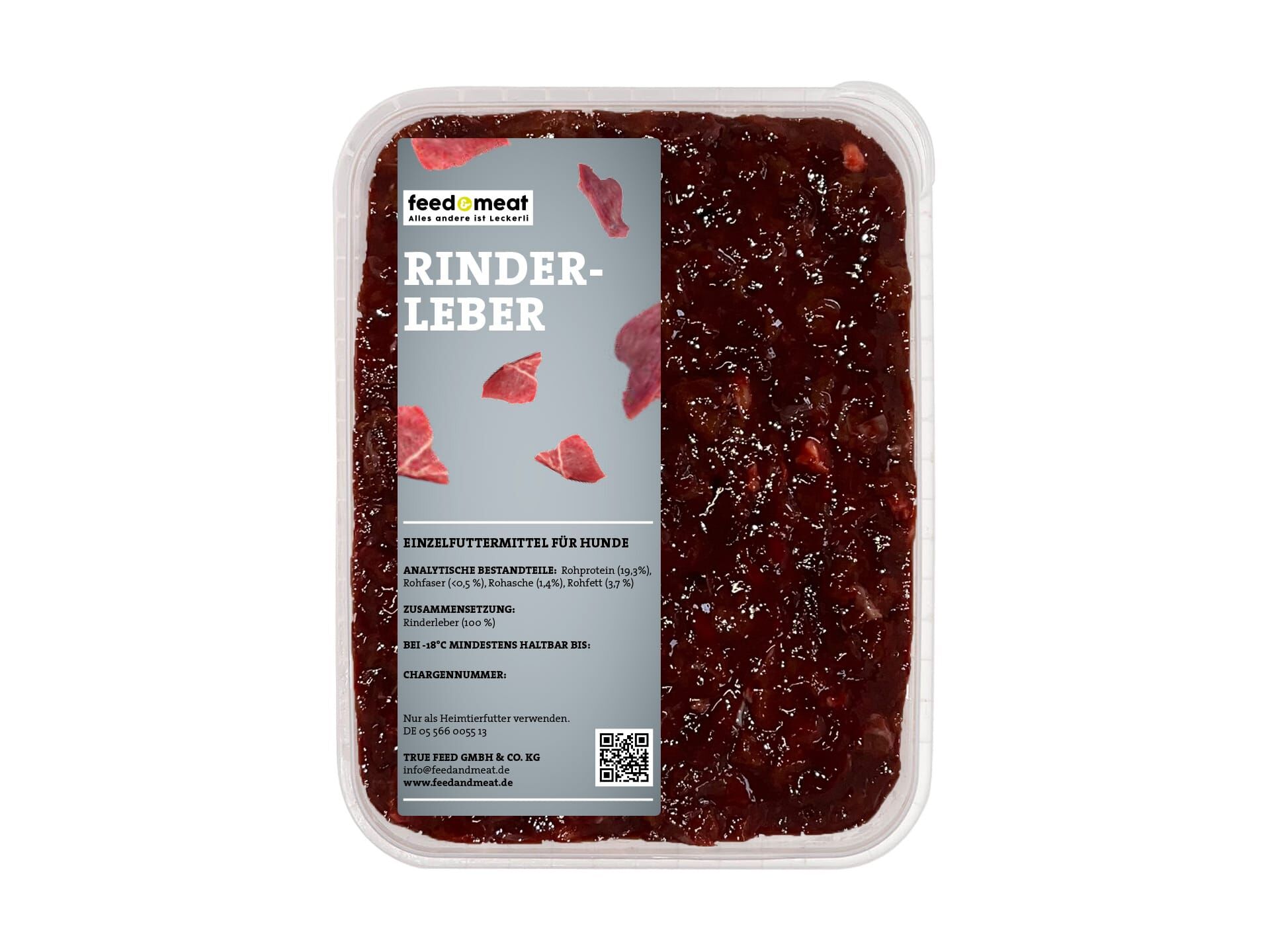 Barf Rinderleber feedandmeat Barf Rinderleber